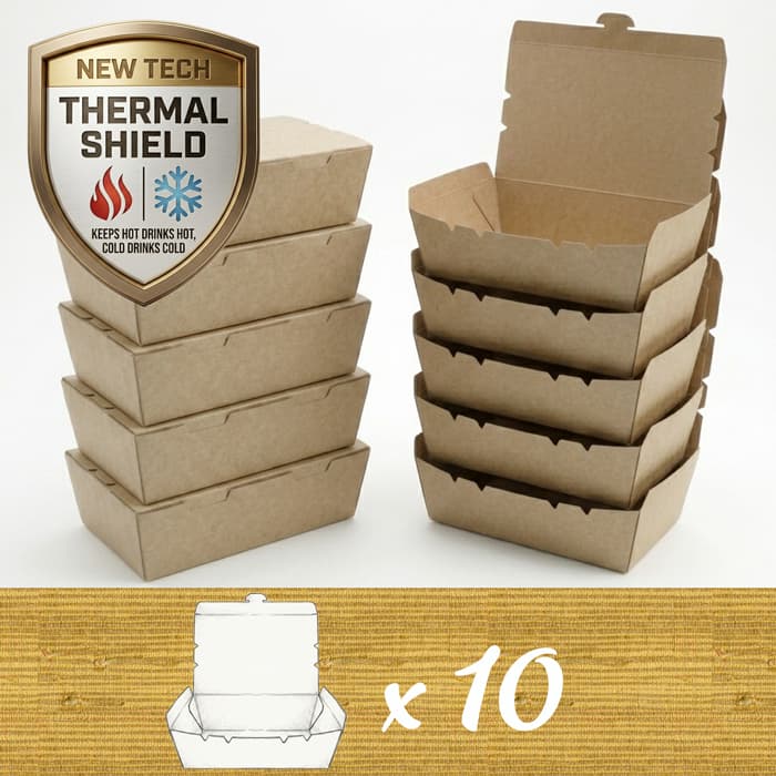 Tuck n Fold - Kraft (10 Containers)