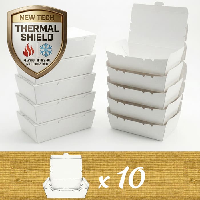 Tuck n Fold - White (10 Containers)