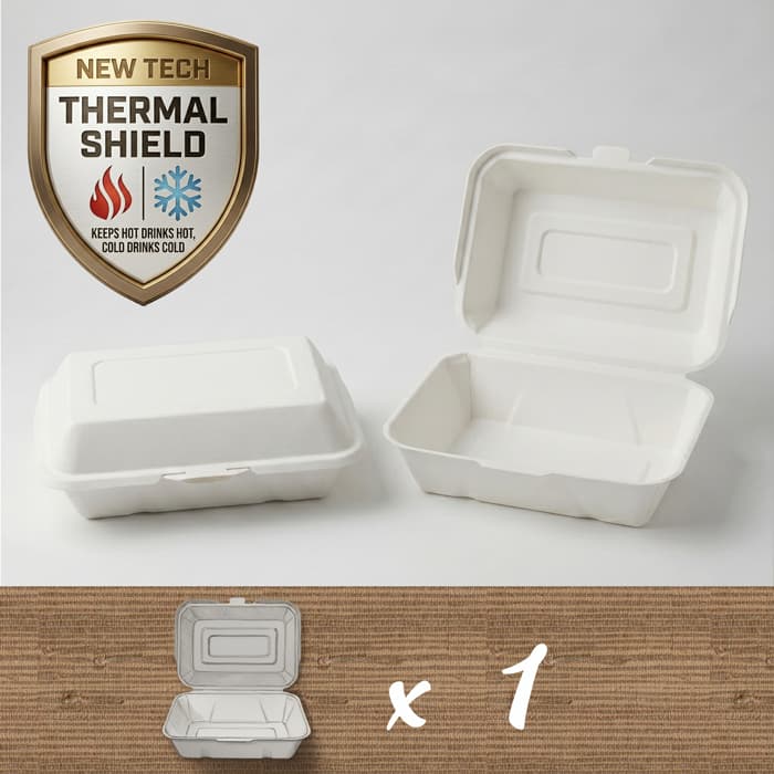 Clamshell - White (1 Container)